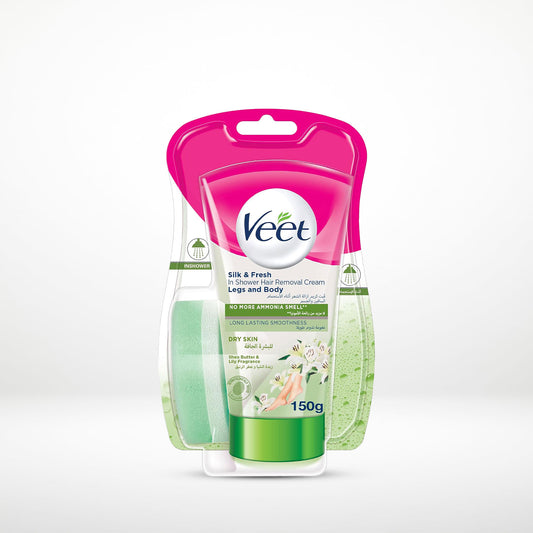 Veet Hair Removal In-Shower Cream for Dry Skin – 150ml | Original 100%